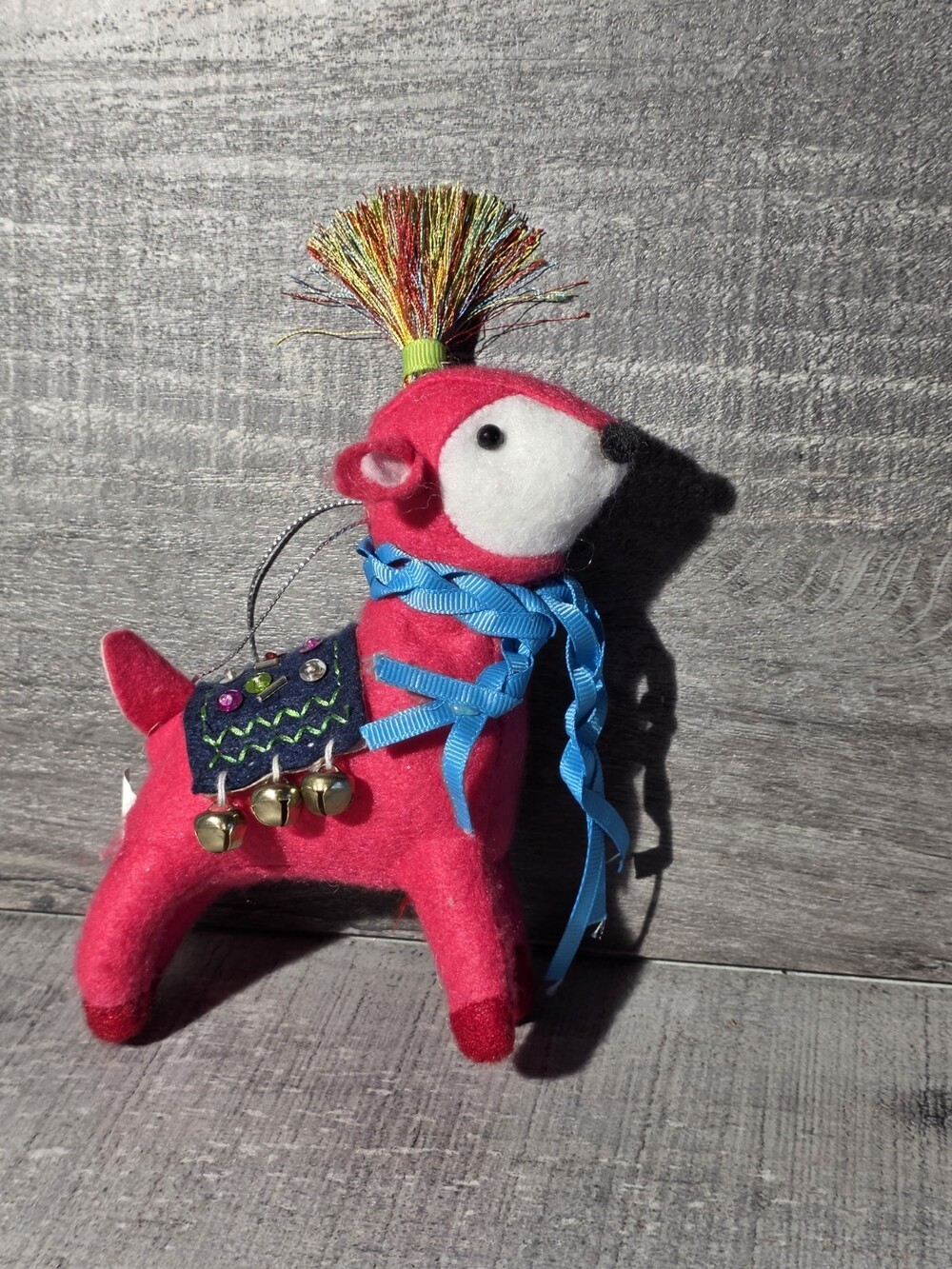 Jingle Pop Cloth Pink Deer Ornament Target Christmas Bright Colors g67b